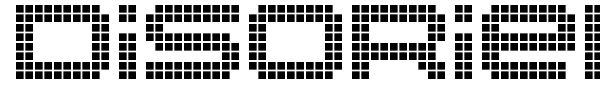 Disorient Pixels font preview